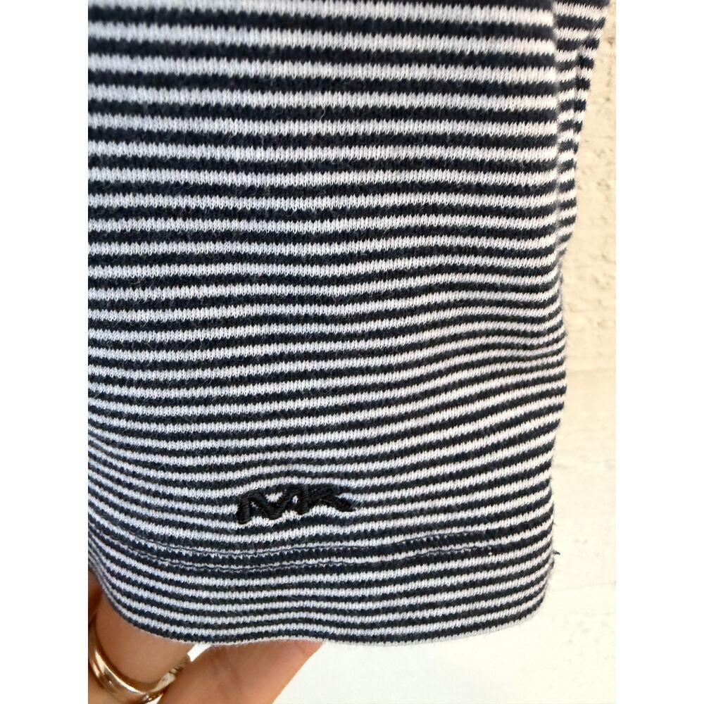 Michael Kors Striped Polo Shirt – Navy & White Logo Trim Men’s Size L - Picture 6 of 7